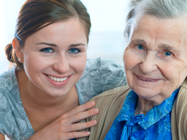 a woman smiling for the camera